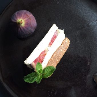Simple + Healthy Fig & Lavender Honey Cheesecake recipe