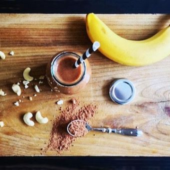 Simple + Healthy Healthy Chocolate Smoothie recipe