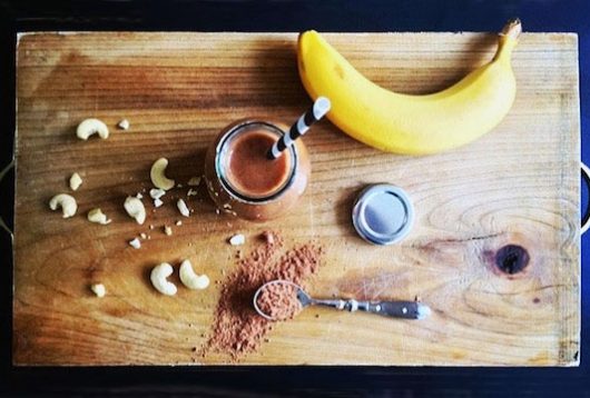 Simple + Healthy Healthy Chocolate Smoothie recipe