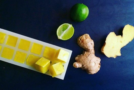 Simple + Healthy Ginger Ice Cubes recipe